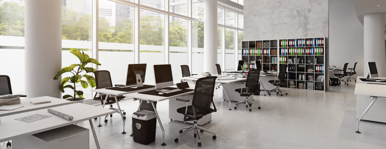 office-furniture Empty office space interior, office furniture
